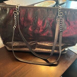 Michael Kors Black and Brown Tote Bag